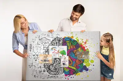 Tablica korkowa dla dzieci Abstrakcja mózg