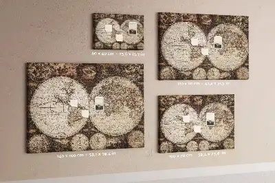 Tablica korkowa ozdobna Stara mapa świata
