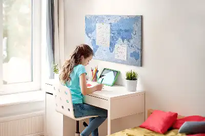 Tablica korkowa dla dzieci Polityczna Mapa Świata