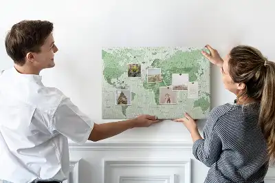 Tablica korkowa Polityczna Mapa Świata