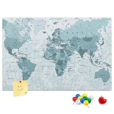 Korkowa tablica Polityczna Mapa Świata
