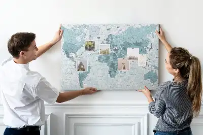Korkowa tablica Polityczna Mapa Świata