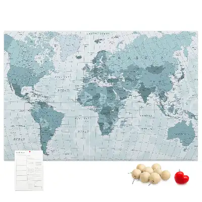 Korkowa tablica Polityczna Mapa Świata