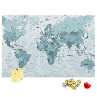 Korkowa tablica Polityczna Mapa Świata
