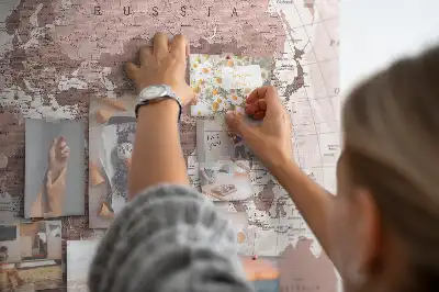 Tablica korkowa dla dzieci Polityczna Mapa Świata
