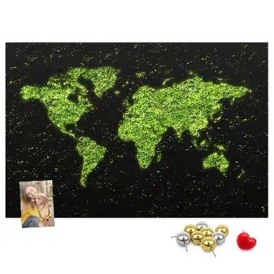 Korkowa tablica Mapa śwata