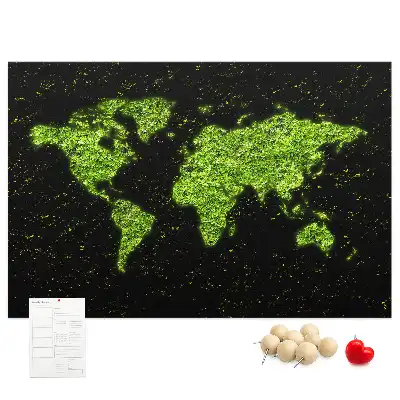 Korkowa tablica Mapa śwata