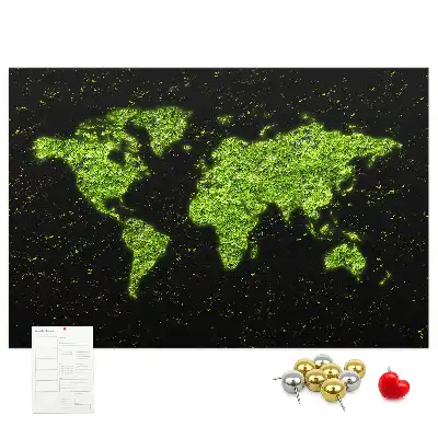 Korkowa tablica Mapa śwata