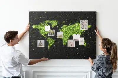 Korkowa tablica Mapa śwata