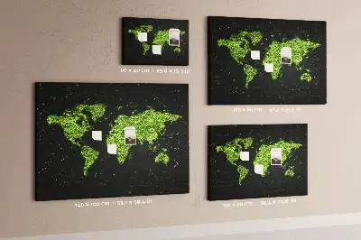 Korkowa tablica Mapa śwata