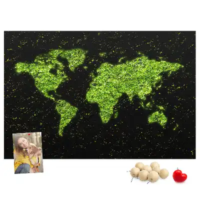 Korkowa tablica Mapa śwata