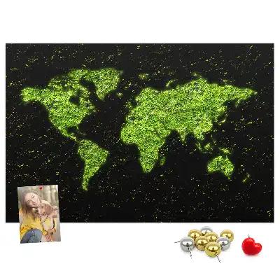 Korkowa tablica Mapa śwata
