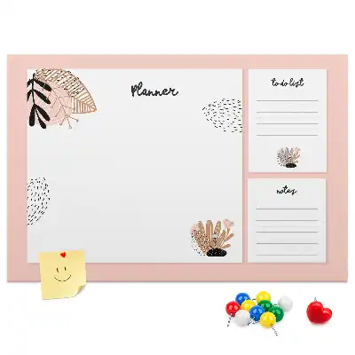 Tablica korkowa z planerem