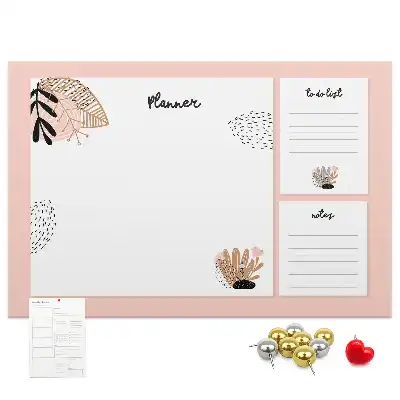 Tablica korkowa z planerem