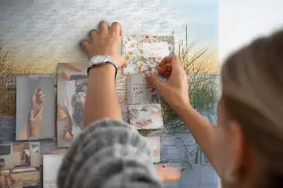 Tablica korkowa Zachód słońca na plaży