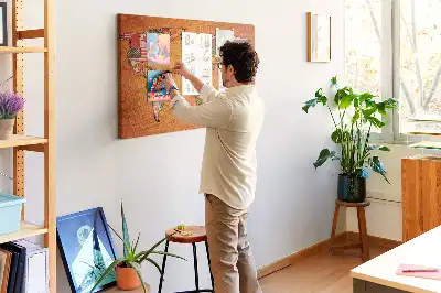 Tablica korkowa dla dzieci Mapa Świata z flagami