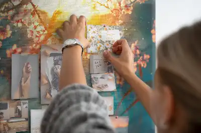 Tablica korkowa dla dzieci Wiosenne kwiaty