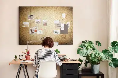 Tablica korkowa Stara mapa świata