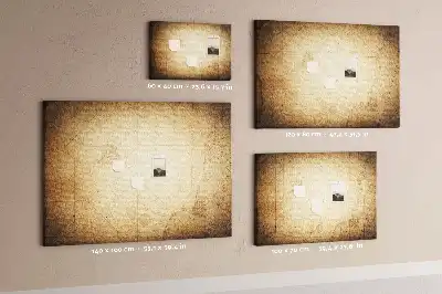 Tablica korkowa Stara mapa świata