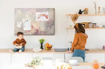 Ozdobna tablica korkowa Malowana abstrakcja