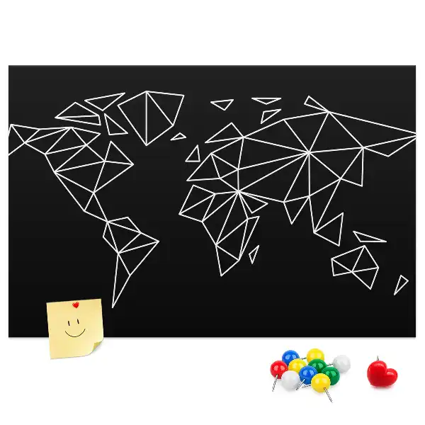 Nowoczesna korkowa mapa świata dla dzieci