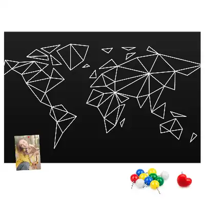 Nowoczesna korkowa mapa świata dla dzieci