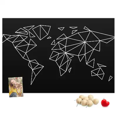Nowoczesna korkowa mapa świata dla dzieci