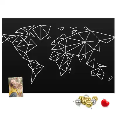 Nowoczesna korkowa mapa świata dla dzieci