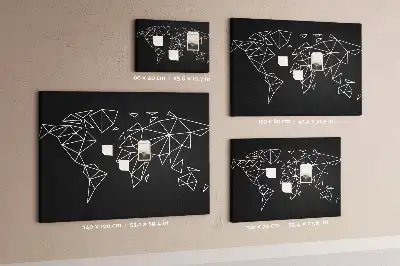 Nowoczesna korkowa mapa świata dla dzieci