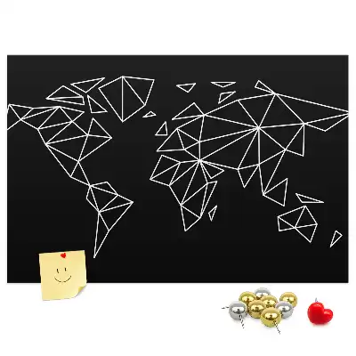 Nowoczesna korkowa mapa świata dla dzieci