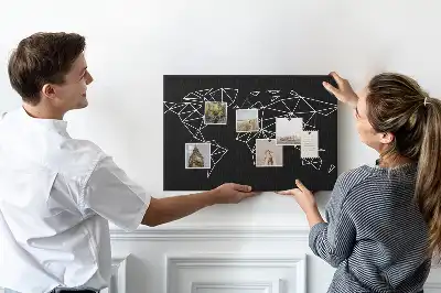 Nowoczesna korkowa mapa świata dla dzieci