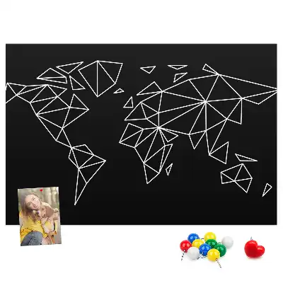 Nowoczesna korkowa mapa świata dla dzieci