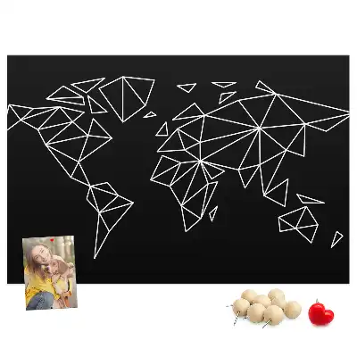Nowoczesna korkowa mapa świata dla dzieci
