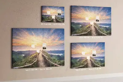 Korkowa tablica Górski krajobraz