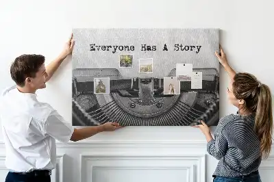 Tablica korkowa Każdy ma historię