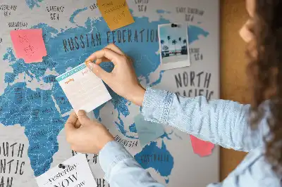 Tablica korkowa ozdobna Niebieska mapa ziemi