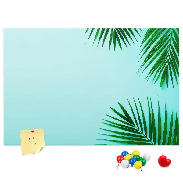 Tablica korkowa w ramie z palm