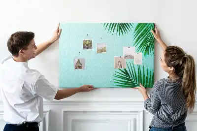 Tablica korkowa w ramie z palm