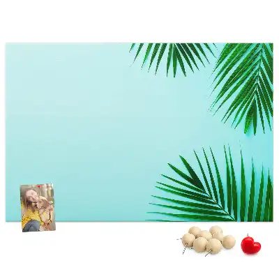 Tablica korkowa w ramie z palm