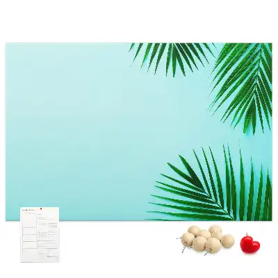 Tablica korkowa w ramie z palm
