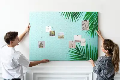 Tablica korkowa w ramie z palm
