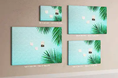 Tablica korkowa w ramie z palm