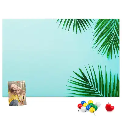 Tablica korkowa w ramie z palm
