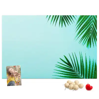 Tablica korkowa w ramie z palm