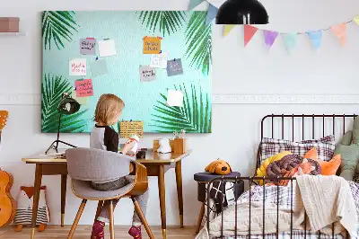 Ozdobna tablica korkowa z motywem botanicznym Deszczowy las