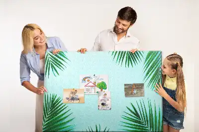 Ozdobna tablica korkowa z motywem botanicznym Deszczowy las