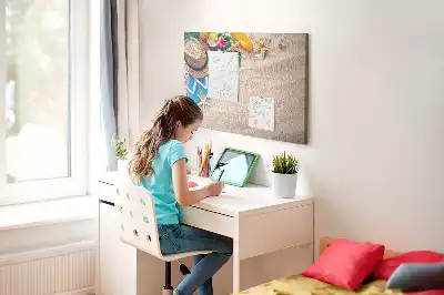 Tablica korkowa dla dzieci Egzotyczne lato