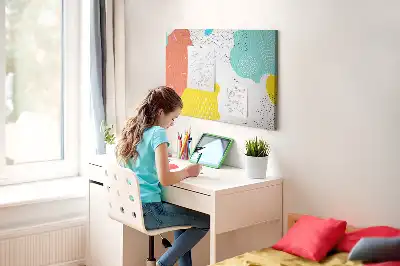 Tablica korkowa dla dzieci Abstrakcja POP
