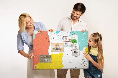 Tablica korkowa dla dzieci Abstrakcja POP