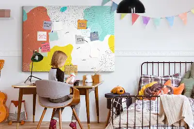 Tablica korkowa dla dzieci Abstrakcja POP
